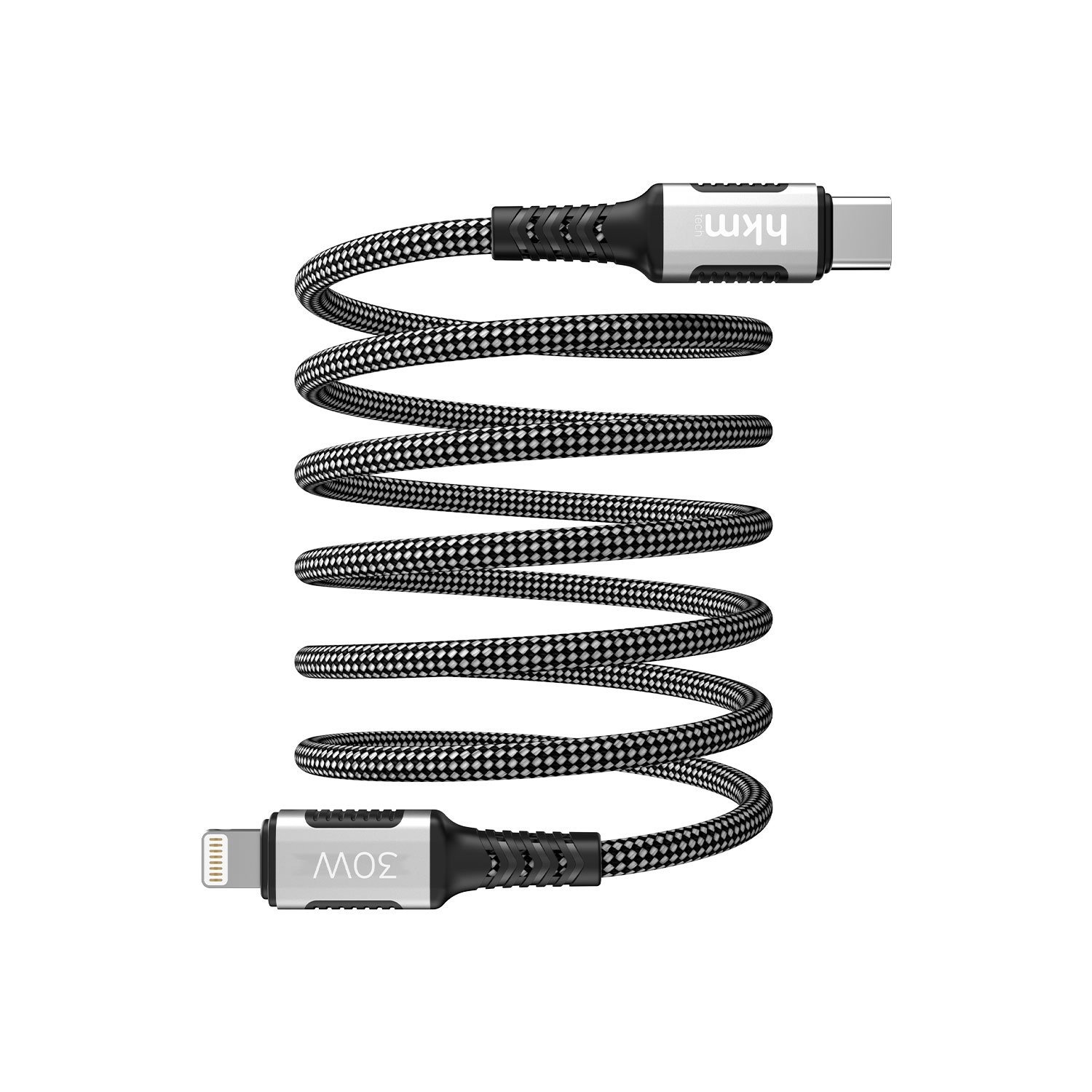 hkm tech DYNAMIC 30W Hızlı Şarj Destekli, Mıknatıslı, Type-C to Lightning Şarj ve Data Aktarım Kablosu
