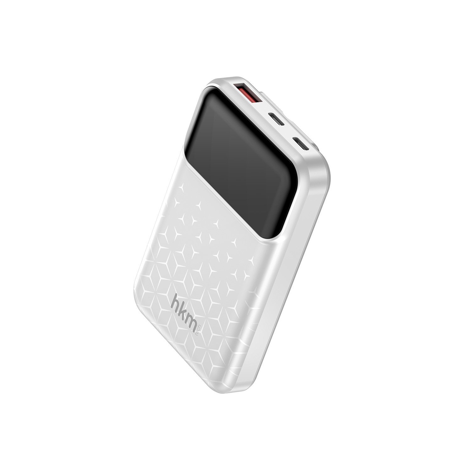 hkm tech POWER NANO 10.000 mAh 20W Hızlı Şarj Destekli, Type-C ve Lightning Kablolu Powerbank