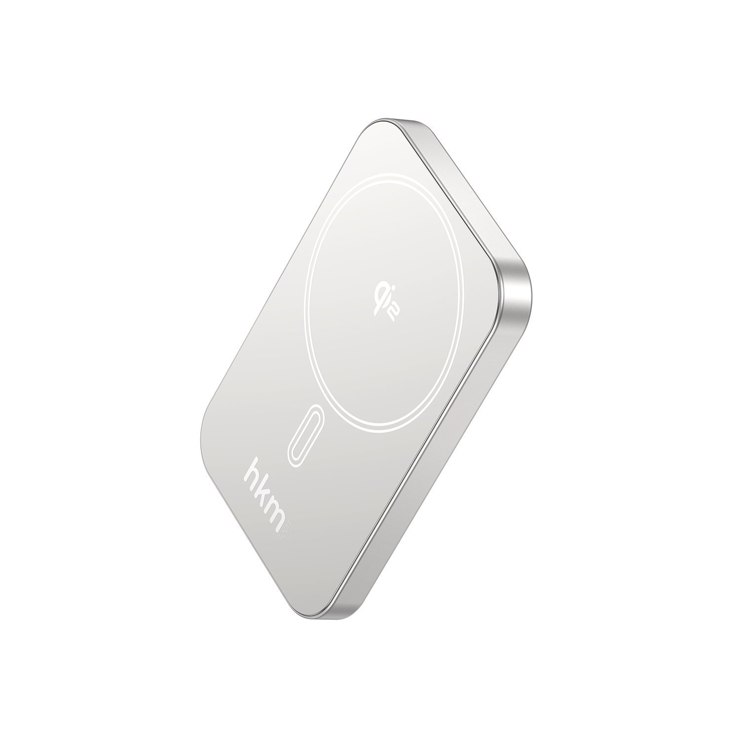 hkm tech MAG Q-ELITE 5.000 mAh 20W Qi2 Teknolojili ve MagSafe Uyumlu Kablosuz İnce Powerbank