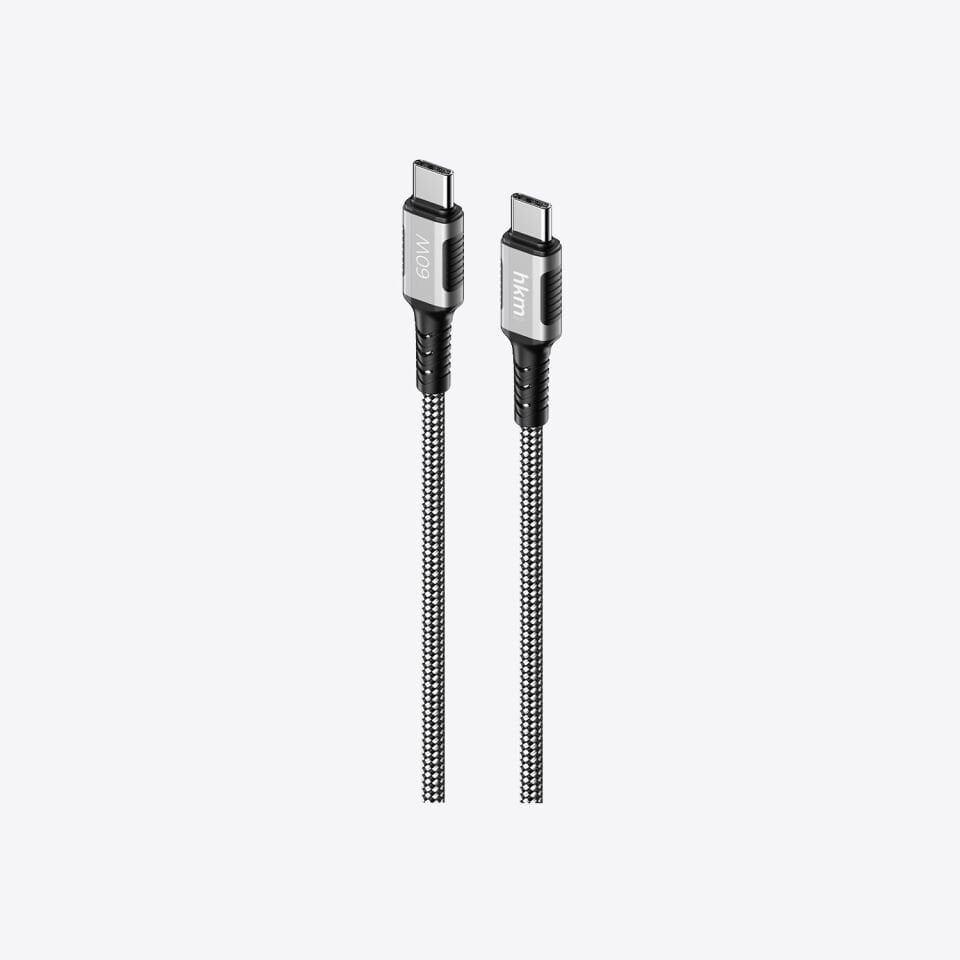 hkm tech DYNAMIC 60W Hızlı Şarj Destekli, Mıknatıslı, Type-C to Type-C Şarj ve Data Aktarım Kablosu