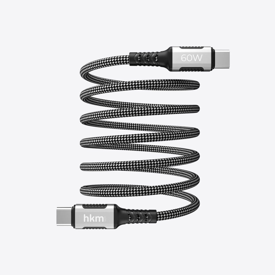 hkm tech DYNAMIC 60W Hızlı Şarj Destekli, Mıknatıslı, Type-C to Type-C Şarj ve Data Aktarım Kablosu