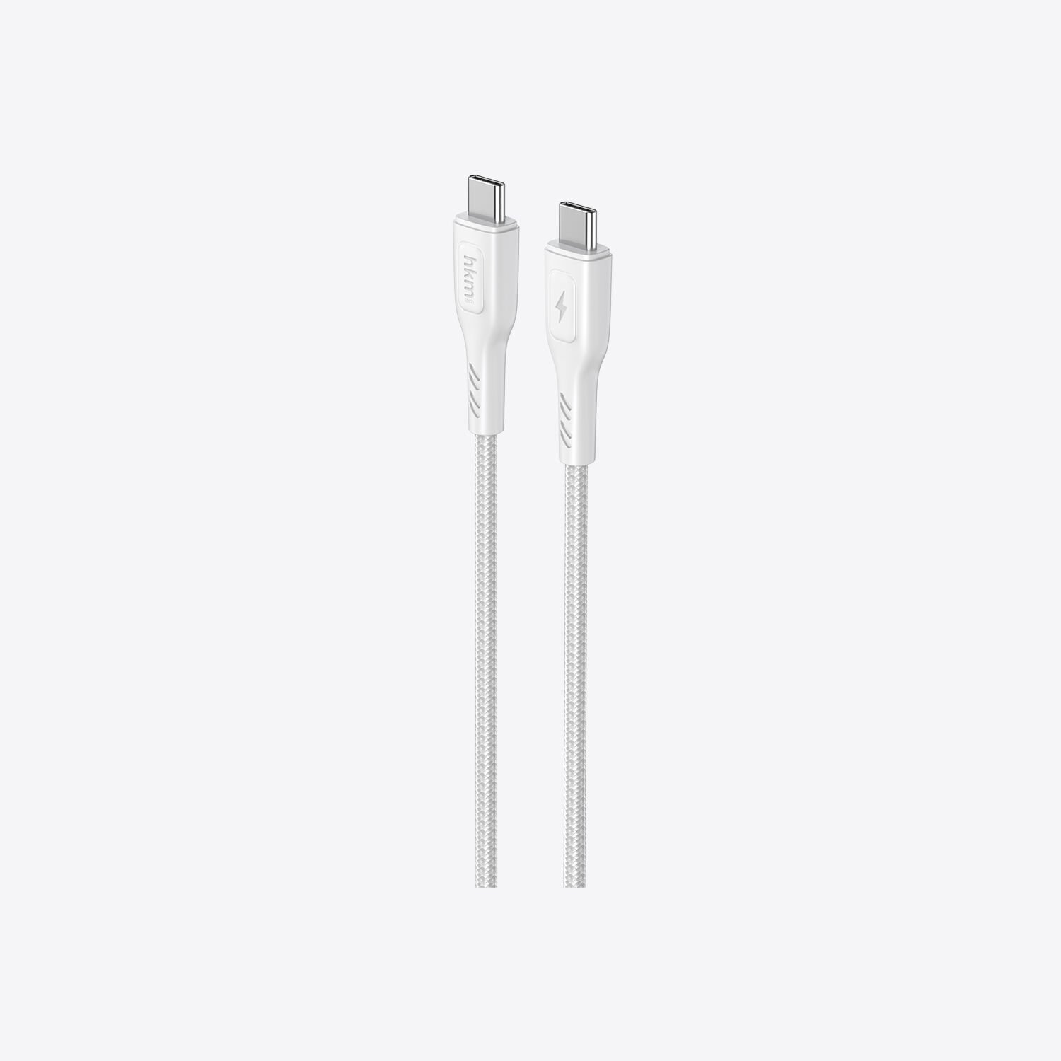 hkm tech KNIT 60W Hızlı Şarj Destekli, Type-C to Type-C Şarj ve Data Aktarım Kablosu