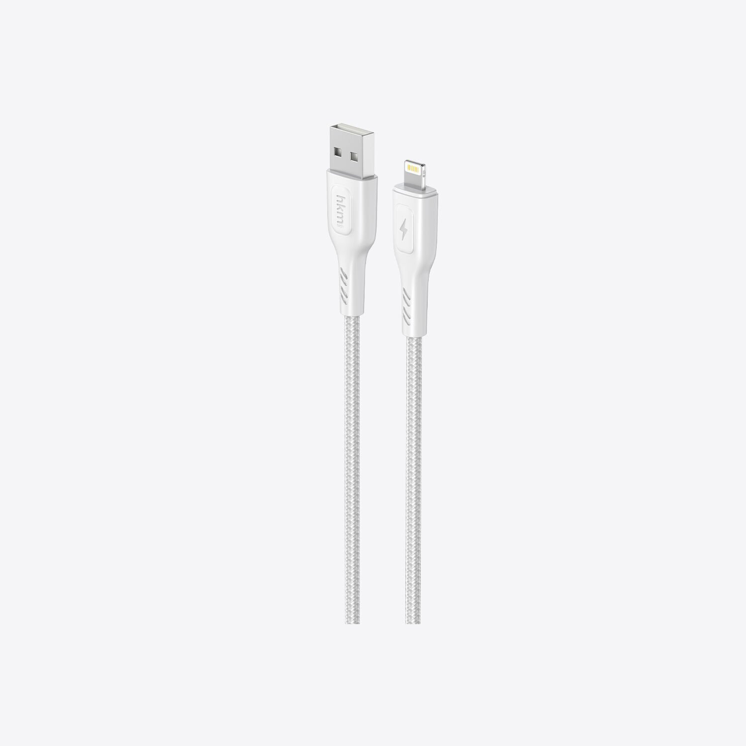 hkm tech KNIT 2A Çıkışlı, USB-A to Lightning Şarj ve Data Aktarım Kablosu