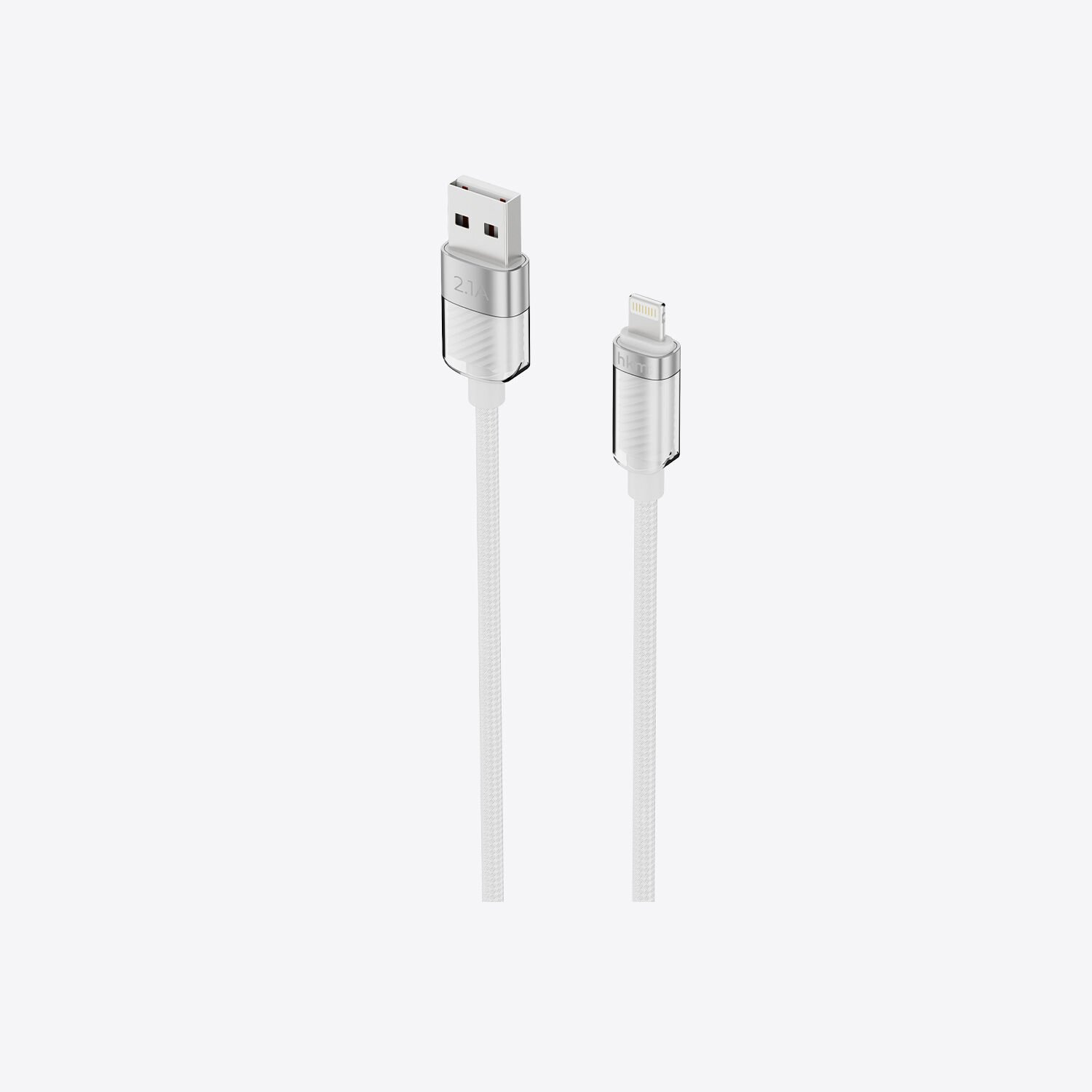 hkm tech KNIT GLAM 2.1A Hızlı Şarj Destekli, USB-A to Lightning Şarj ve Data Aktarım Kablosu