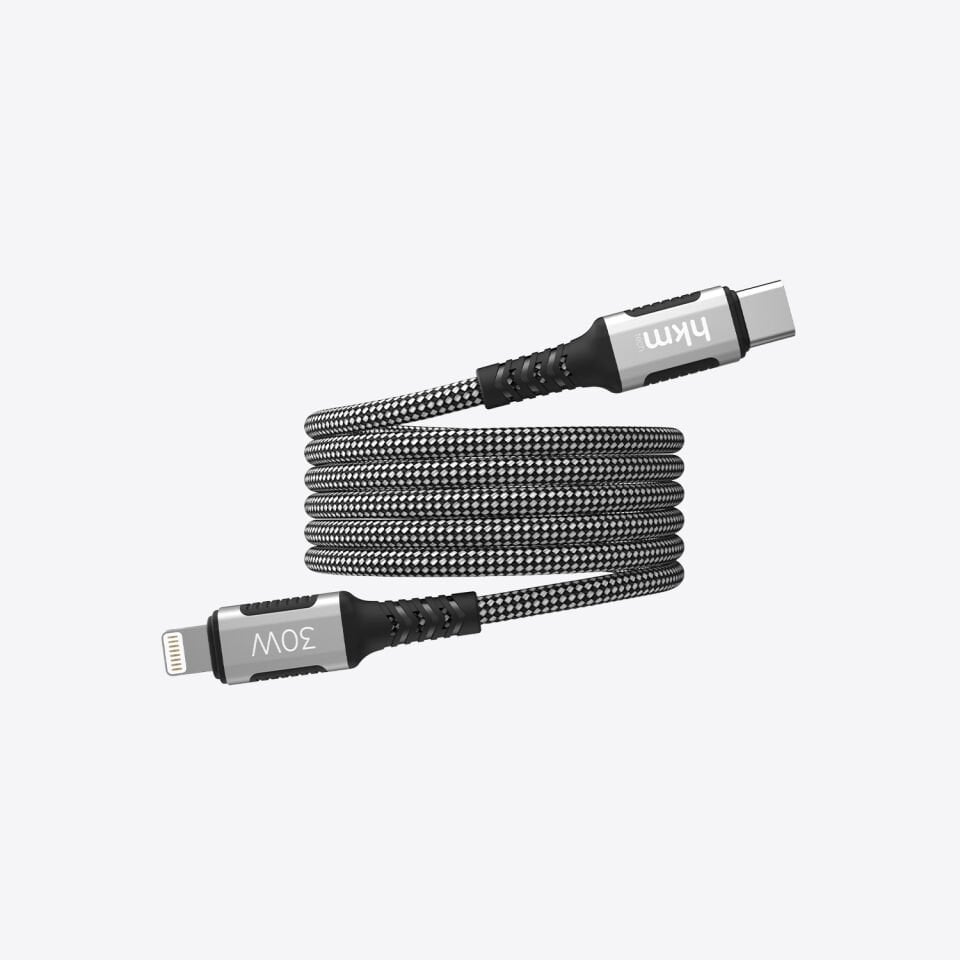 hkm tech DYNAMIC 30W Hızlı Şarj Destekli, Mıknatıslı, Type-C to Lightning Şarj ve Data Aktarım Kablosu