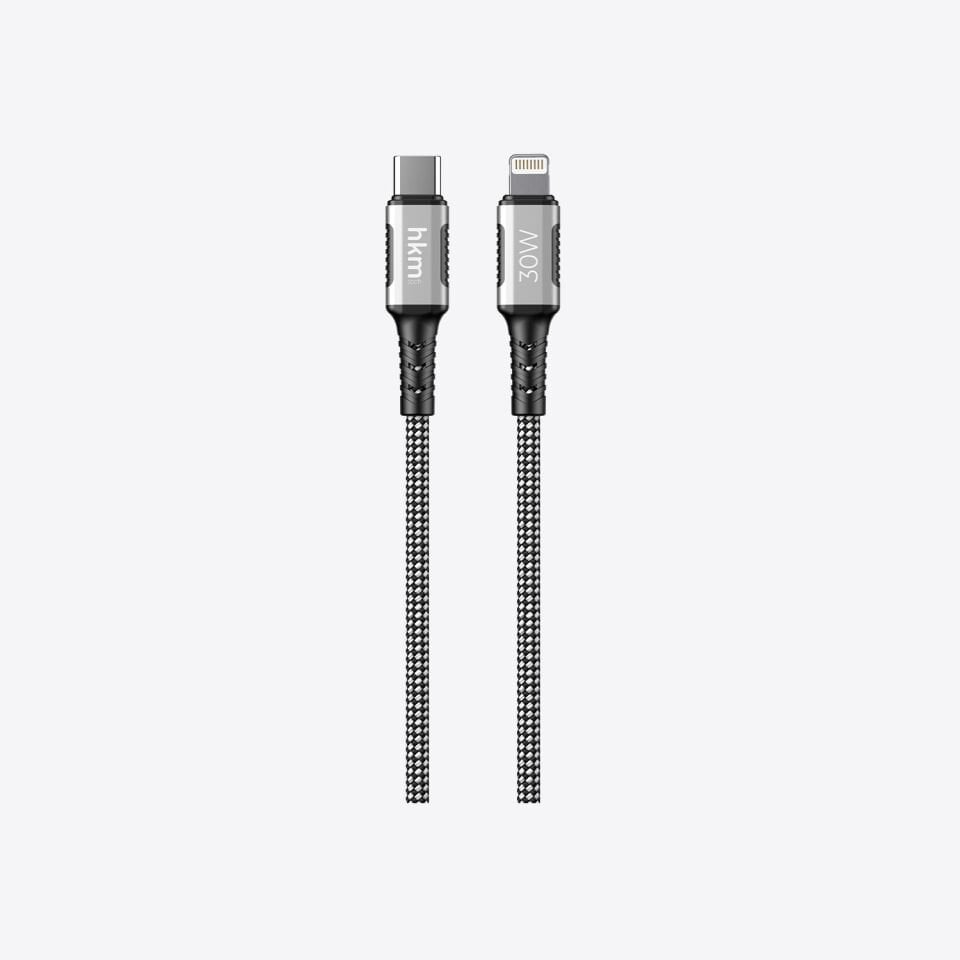 hkm tech DYNAMIC 30W Hızlı Şarj Destekli, Mıknatıslı, Type-C to Lightning Şarj ve Data Aktarım Kablosu