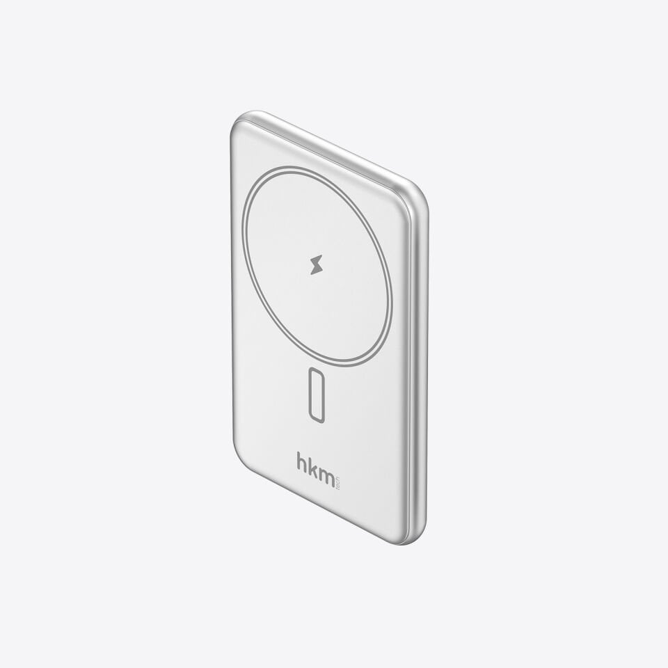 hkm tech MAG LITE 5.000 mAh 20W MagSafe Uyumlu Kablosuz Ultra İnce Powerbank