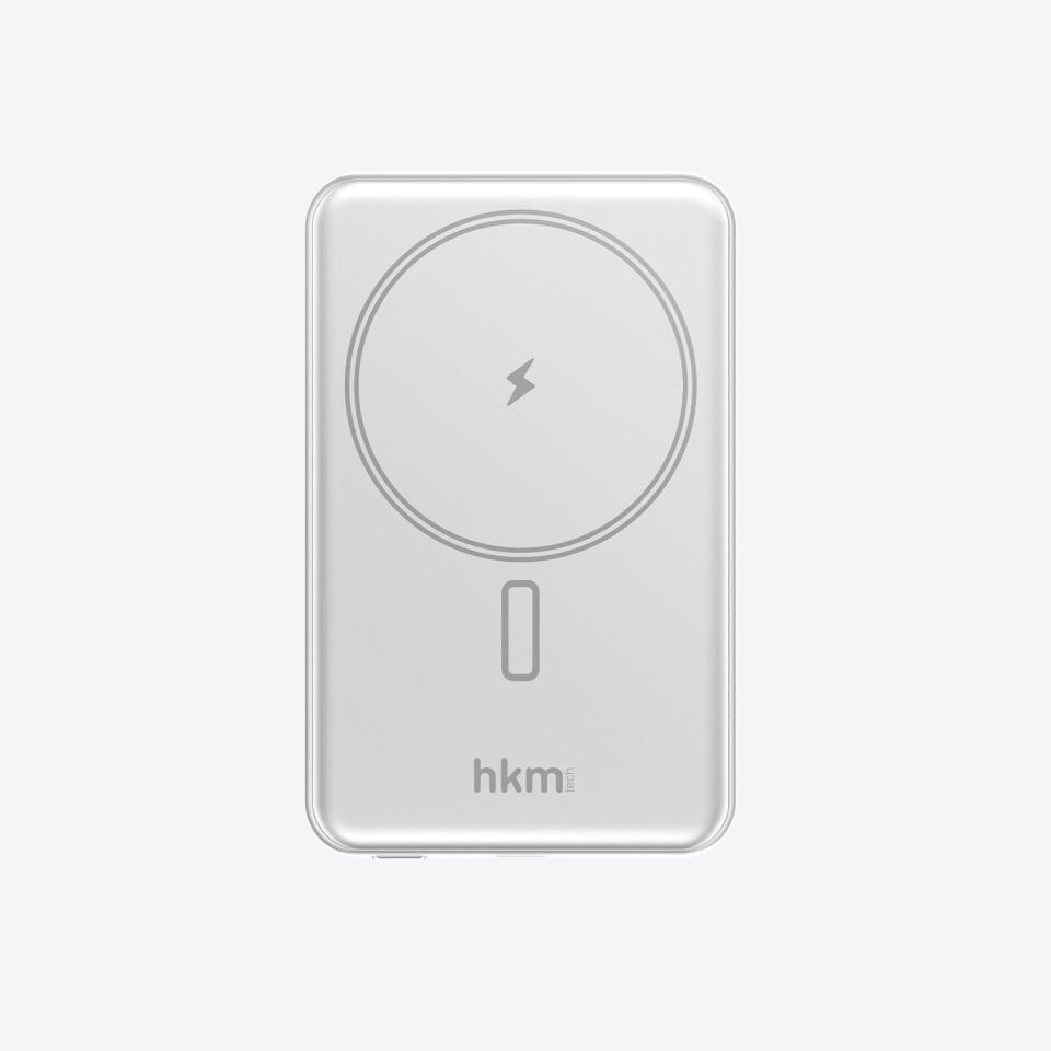 hkm tech MAG LITE 5.000 mAh 20W MagSafe Uyumlu Kablosuz Ultra İnce Powerbank