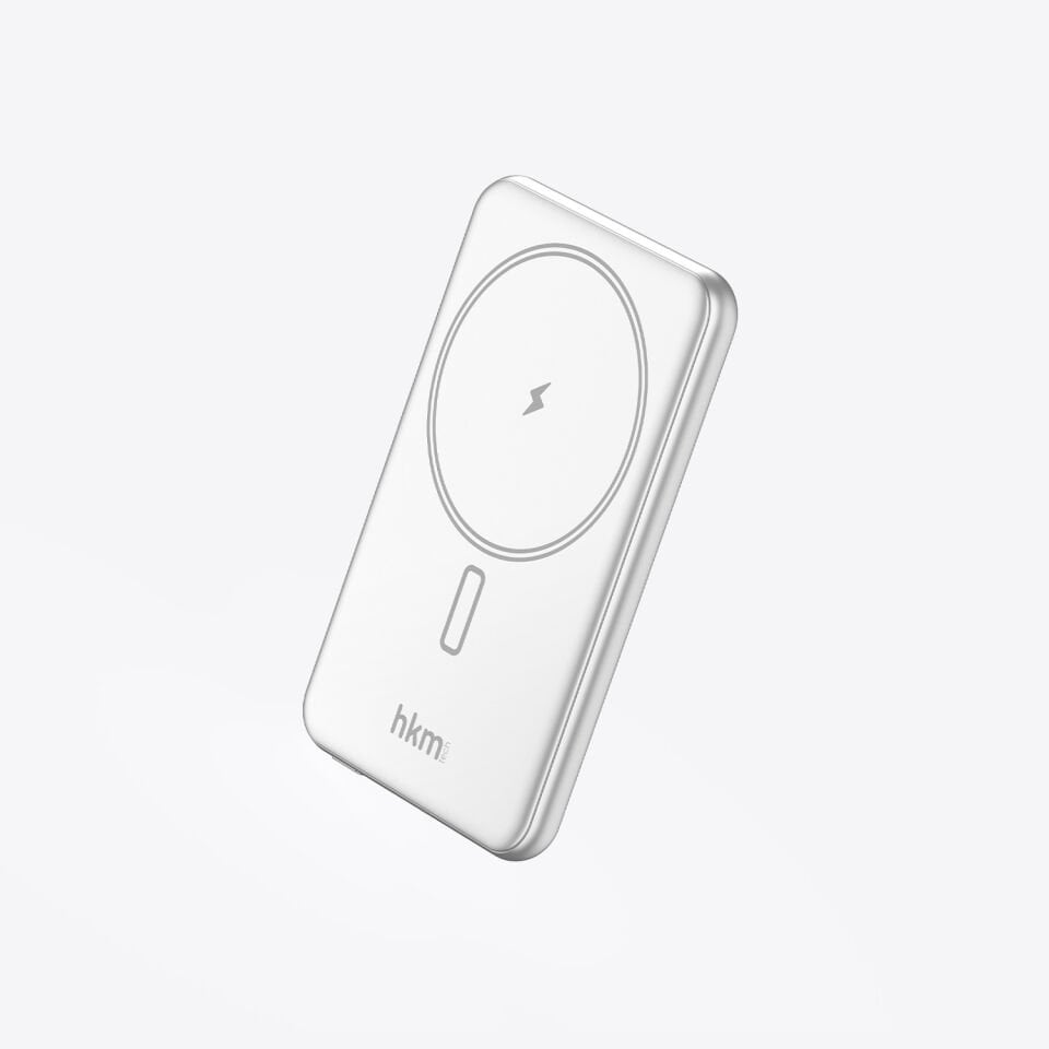 hkm tech MAG LITE 5.000 mAh 20W MagSafe Uyumlu Kablosuz Ultra İnce Powerbank