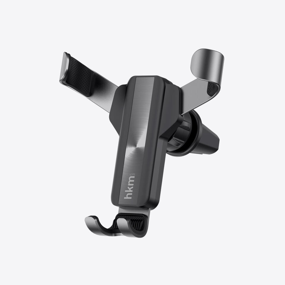 hkm tech GRAVITY AIR Evrensel Uyumlu, Havalandırma Tipi Klipsli, 360° Dönen Başlıklı Araç İçi Telefon Tutucu