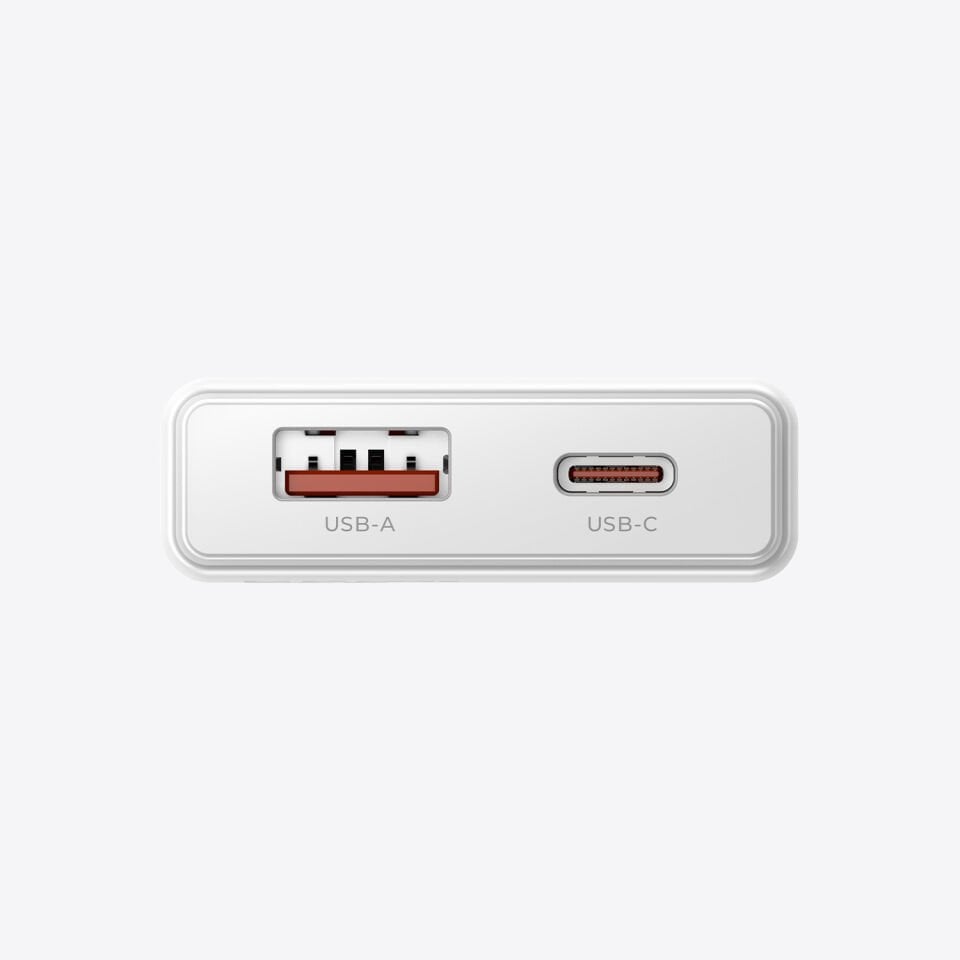 hkm tech EXTRA SLIM GaN 30W USB-A ve Type-C Çift Portlu Ultra İnce ve Hızlı Şarj Aleti