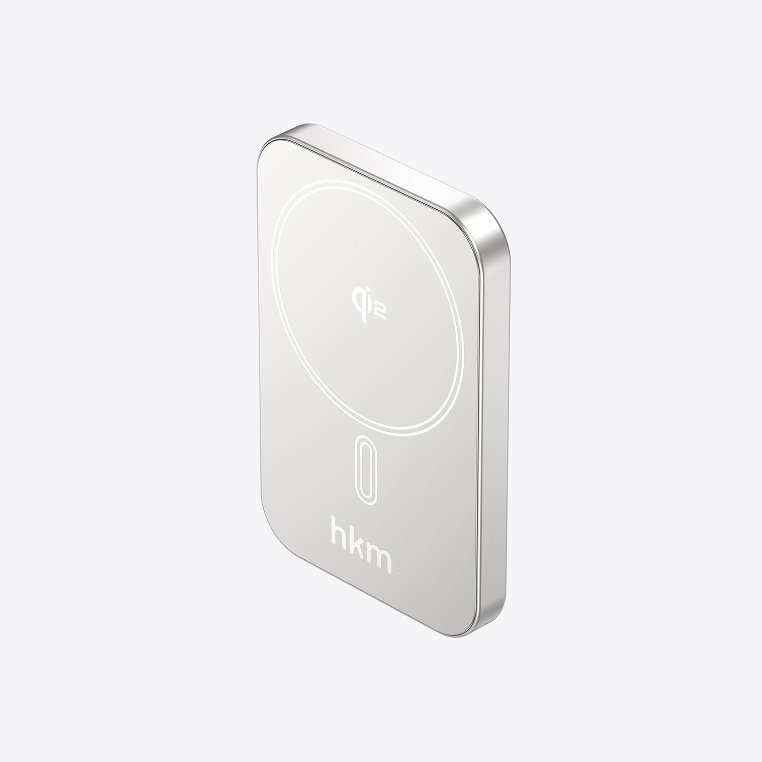 hkm tech MAG Q-ELITE 5.000 mAh 20W Qi2 Teknolojili ve MagSafe Uyumlu Kablosuz İnce Powerbank
